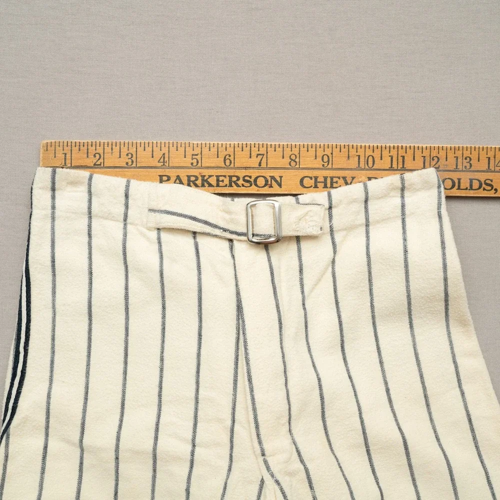 Vintage 40s 50s Empire NY Youth Baseball Uniform Pinstriped Cat Eye Buttons M
